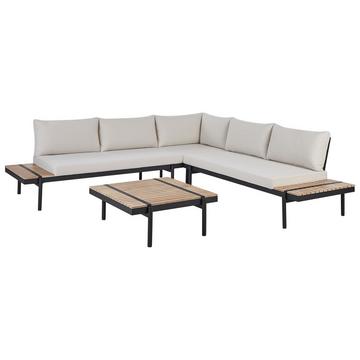 Set lounge pour jardin en Bois d'eucalyptus Traditionnel BELLARIVA