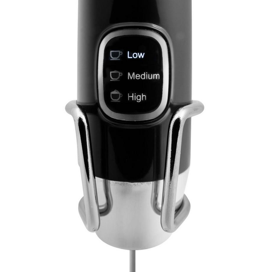 Champion Mousseur à lait Fouet Rechargeable MS110 Noir  