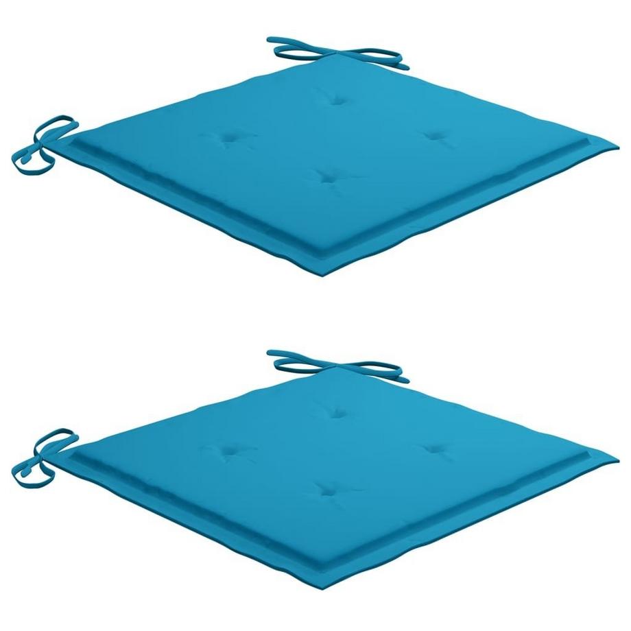 VidaXL Coussins de chaise de jardin 2 pcs   50x50x3 cm  