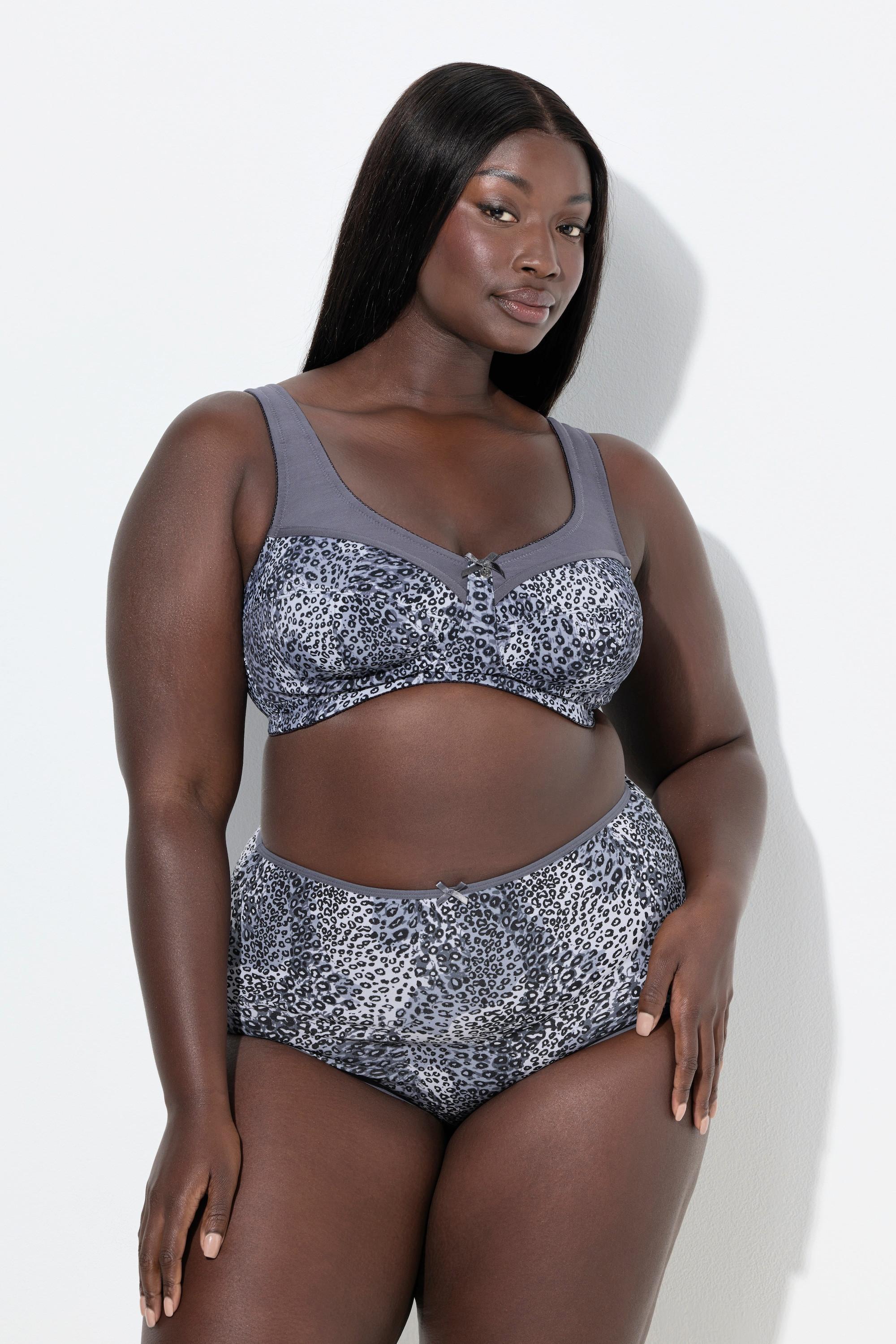 Ulla Popken Soutien-gorge de maintien sans armatures motif animal  