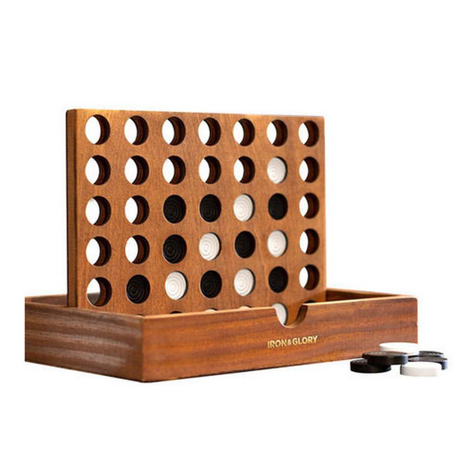 Vier Gewinnt Line Up aus Holz