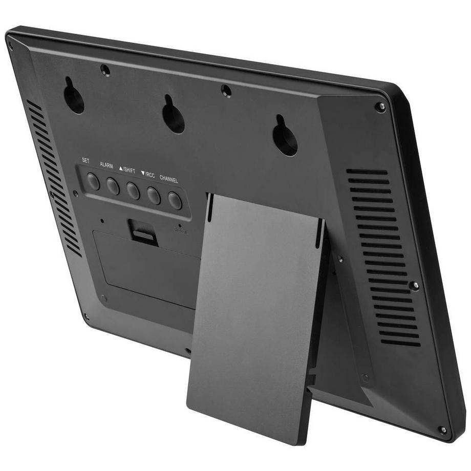 TFA Dostmann Digitale XL-Funkuhr mit Sonnenaufgang und Sonnenuntergang  