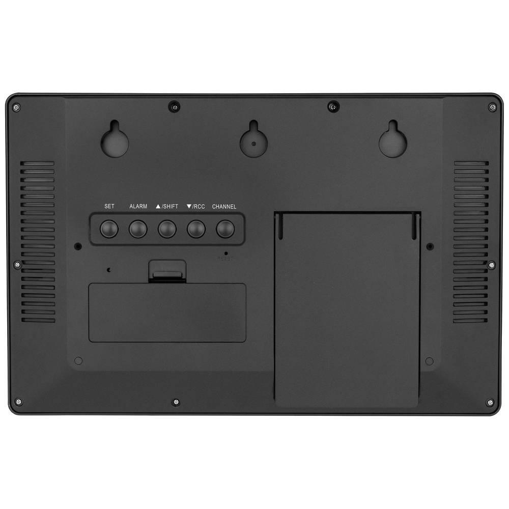 TFA Dostmann Horloge radiopilotée numérique XL avec lever de soleil et coucher de soleil  