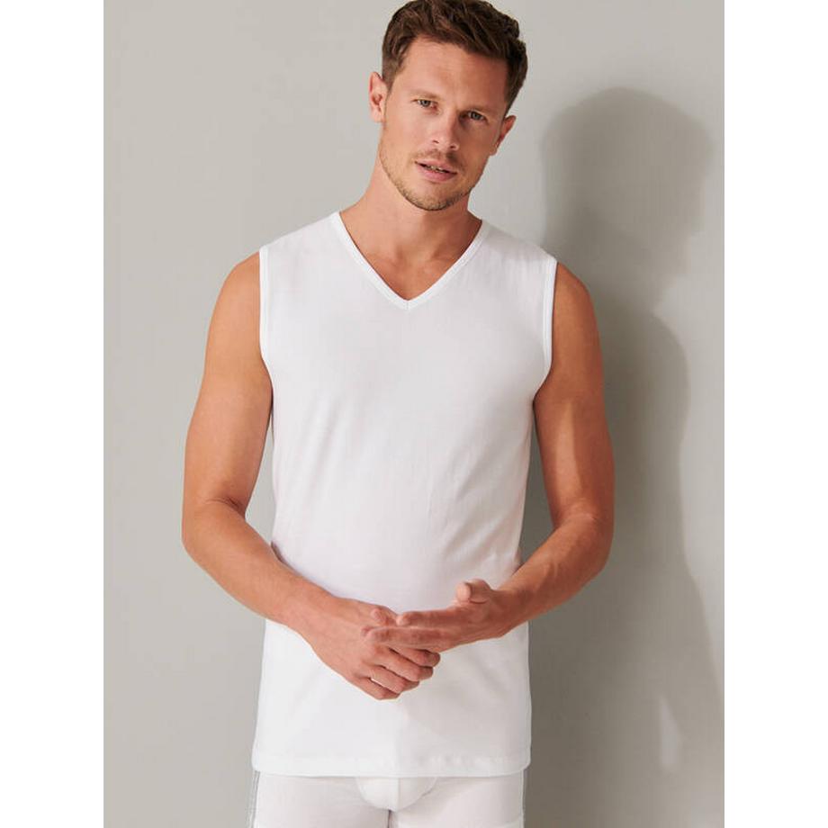Schiesser Cotone Organico Canotta Scollo a V Confezione da 2  