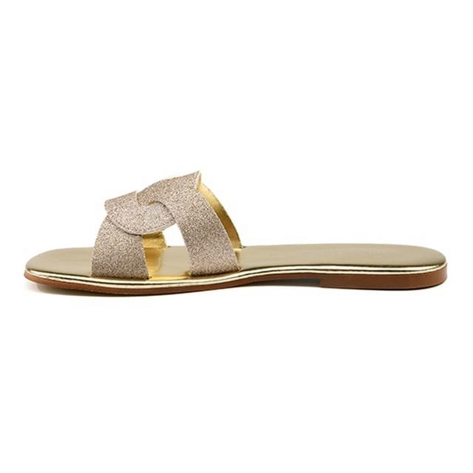 Andrea Sabatini Nora-41 Glitter Riemen Flache Sandalen  