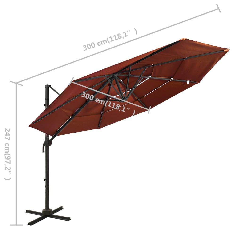 VidaXL Parasol de jardin  