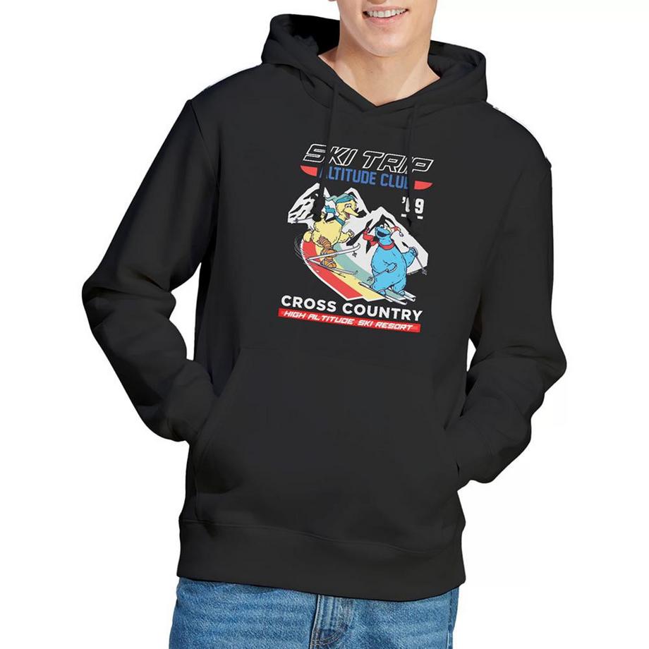 Sesame Street Sweat à Capuche Apres Ski avec Motif Big Bird et Macaron le Glouton  