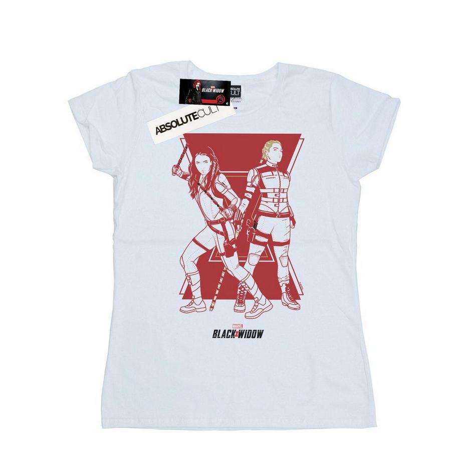MARVEL Black Widow Duo T-Shirt Grafica  