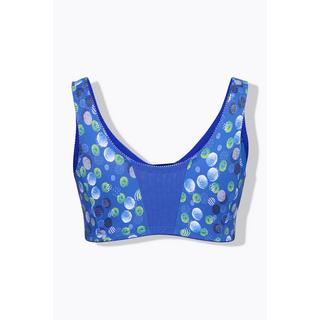 Ulla Popken  Soutien-gorge de maintien, fermeture à l'avant, motif à pois, bonnet C-F 