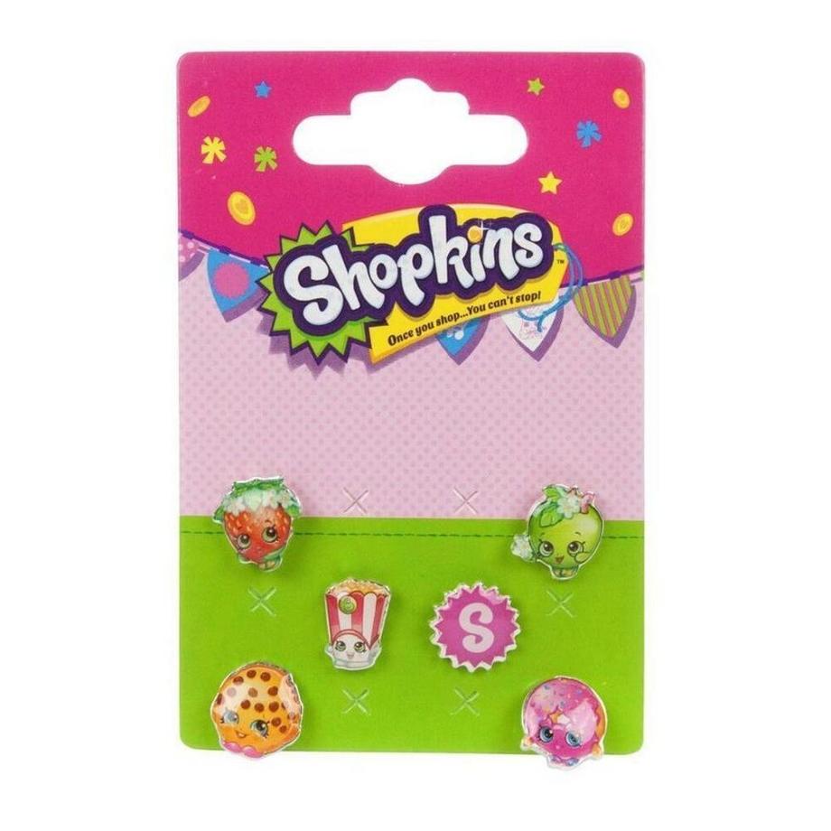 Shopkins  Ensemble de boucles d'oreilles personnages (lot de 6) 