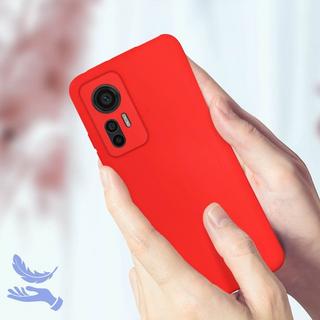 Avizar  Coque Xiaomi 12 Lite Soft Touch Rouge 