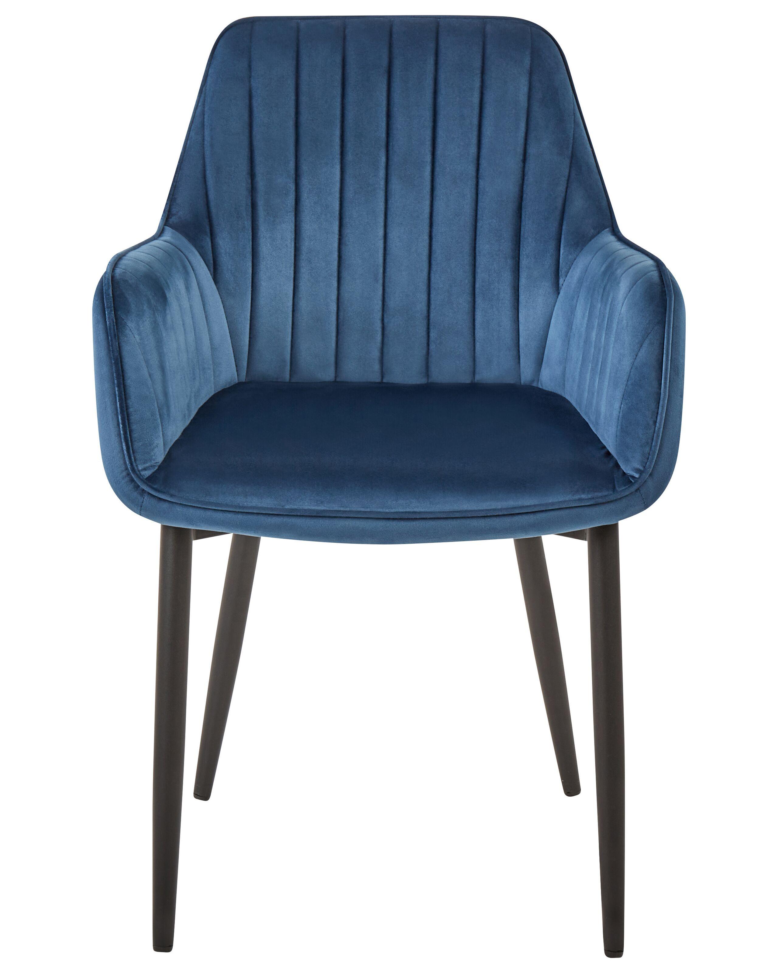 Beliani Set di 2 sedie da pranzo en Velluto Moderno WELLSTON  