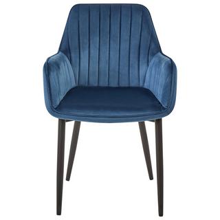 Beliani Set di 2 sedie da pranzo en Velluto Moderno WELLSTON  