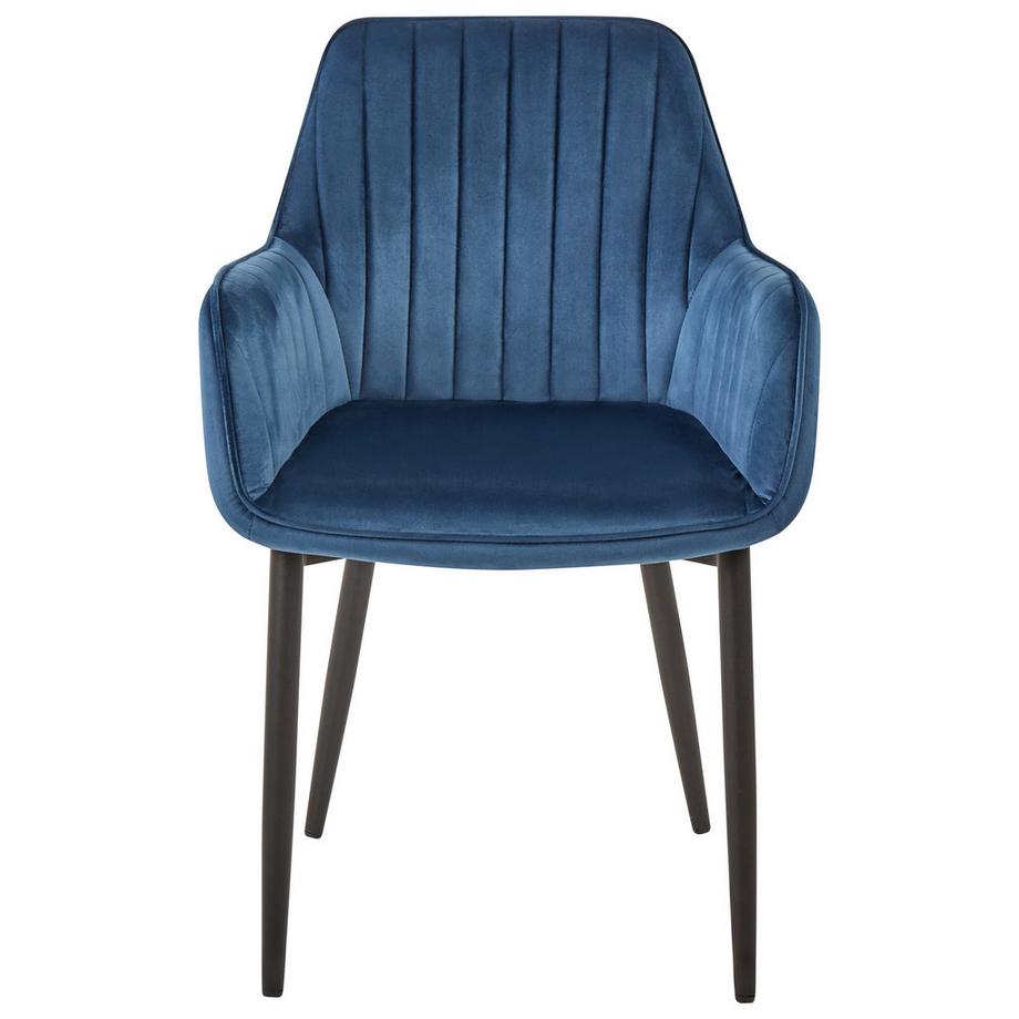 Beliani Set di 2 sedie da pranzo en Velluto Moderno WELLSTON  