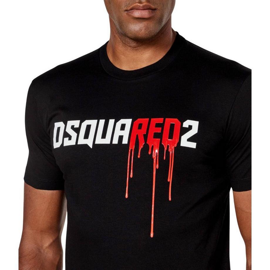 DSQUARED2  Bloody Red Maglietta Logo 