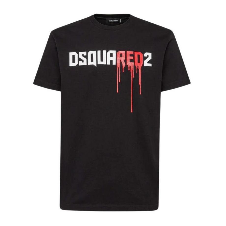 DSQUARED2  Bloody Red Maglietta Logo 