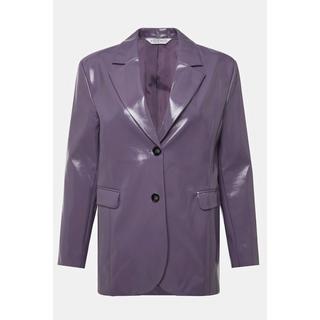 Studio Untold  Blazer dal taglio ampio con effetto pelle verniciata, revers e maniche lunghe 