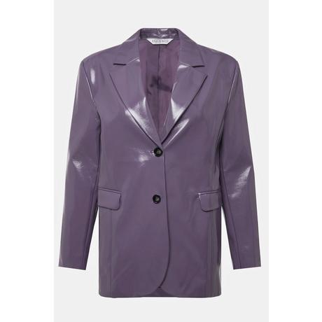 Studio Untold  Blazer dal taglio ampio con effetto pelle verniciata, revers e maniche lunghe 