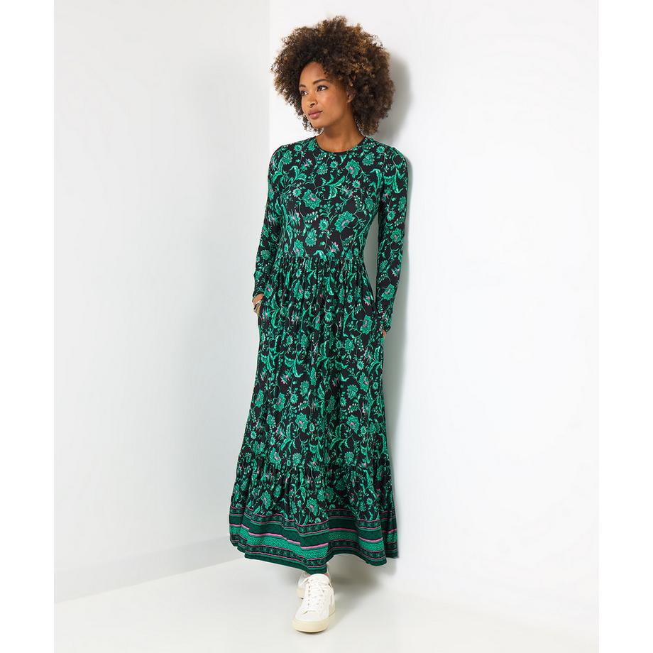 Joe Browns Boho Jerseykleid mit floralem Bordürenmuster  