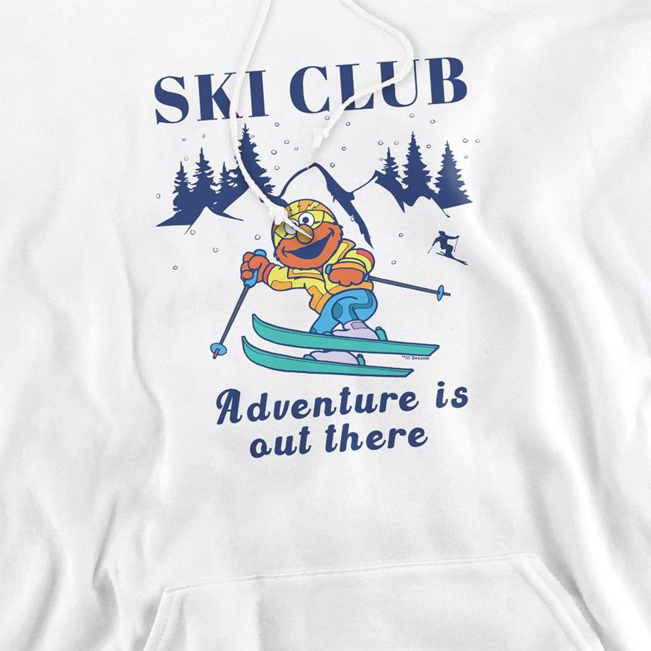 Sesame Street Sweat À Capuche Motif Elmo Ski Club Adventure  