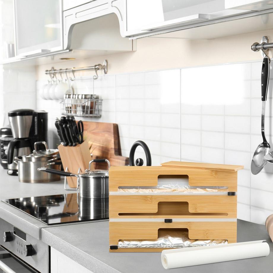 Northix Distributore di pellicola in bambù  