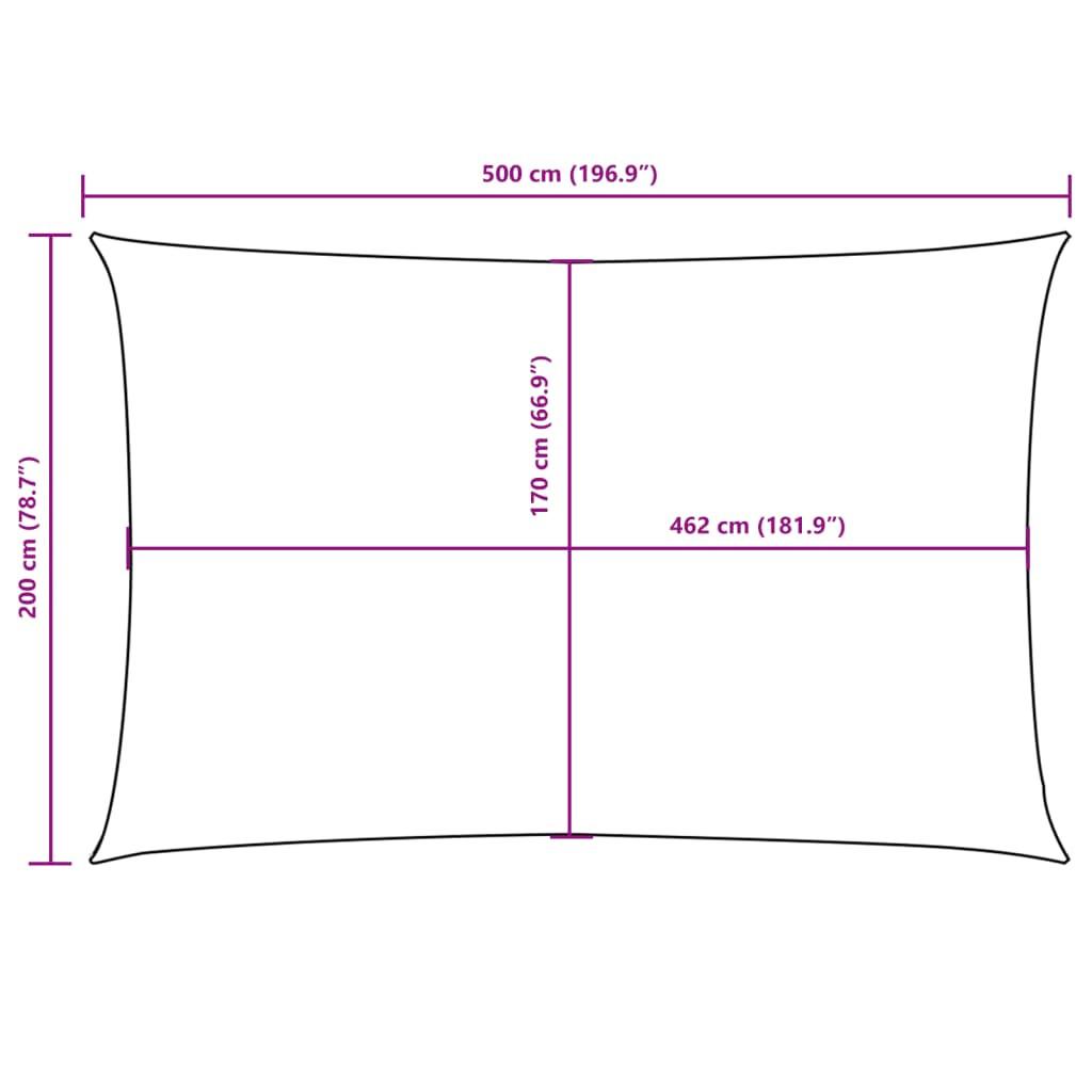 VidaXL Voile solaire  