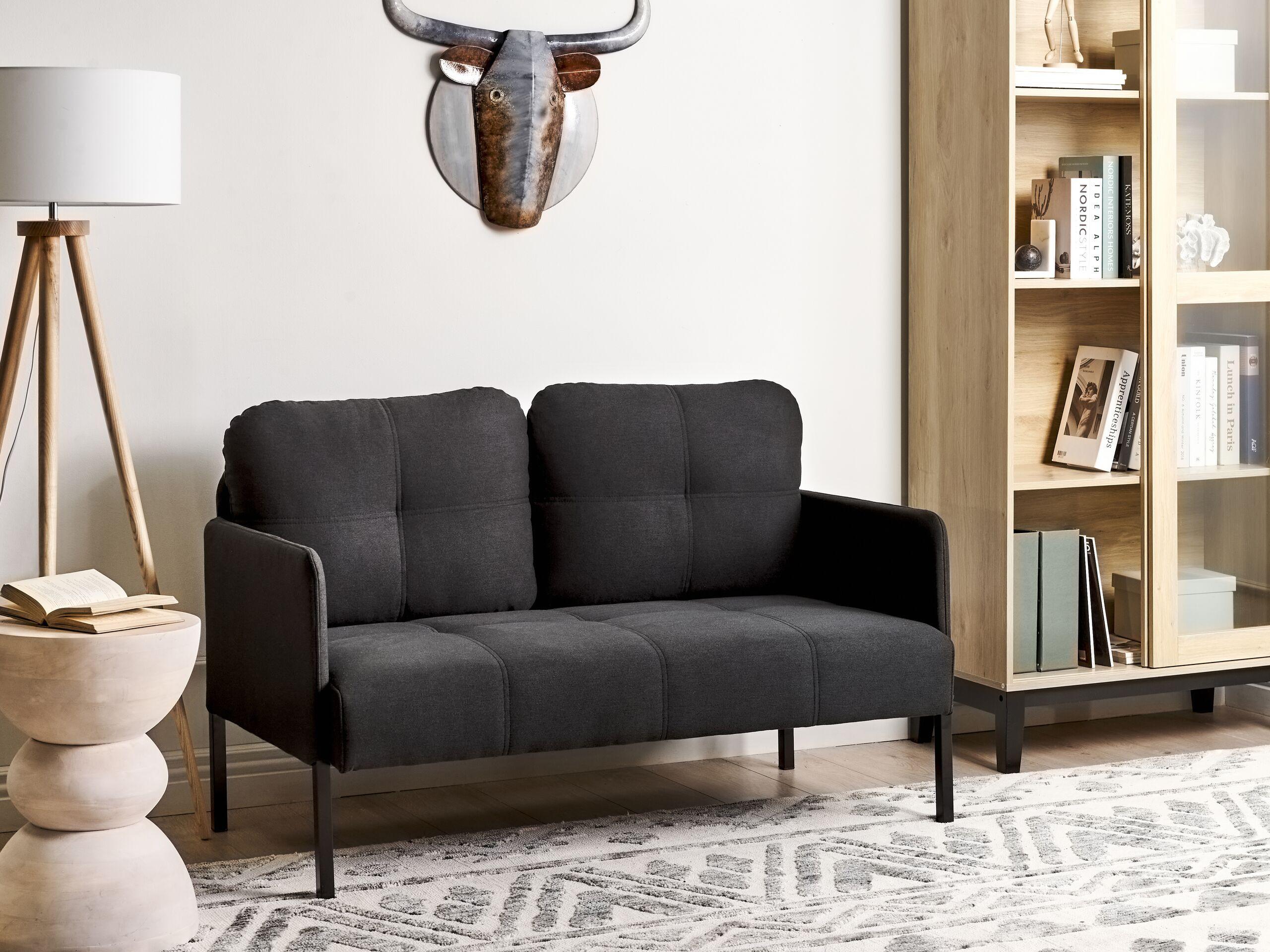 Beliani 2 Sitzer Sofa aus Polyester Retro LAHTI  