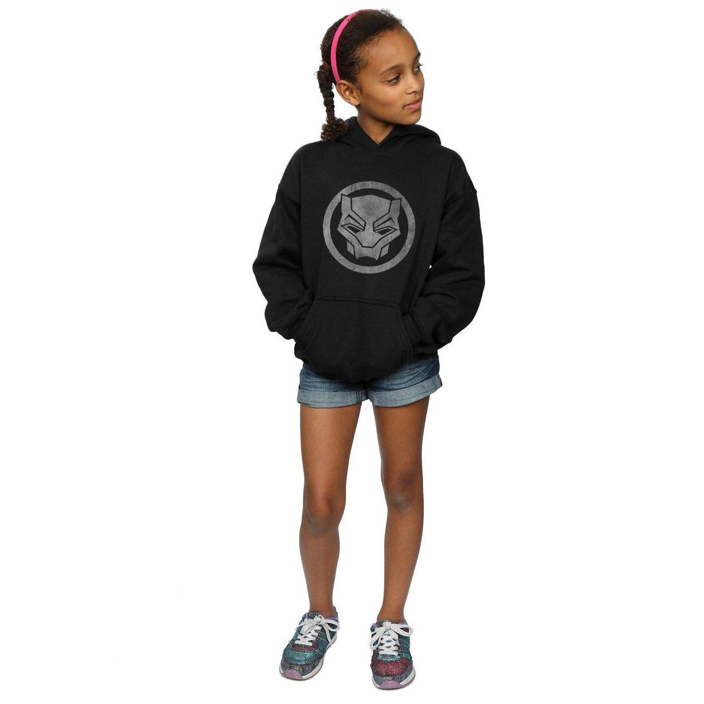 MARVEL  Black Panther Distressed Icon Kapuzenpullover 