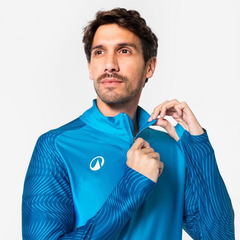KIPSTA  Sweatshirt Viralto Wavy Club 1/2-RV azurblau 