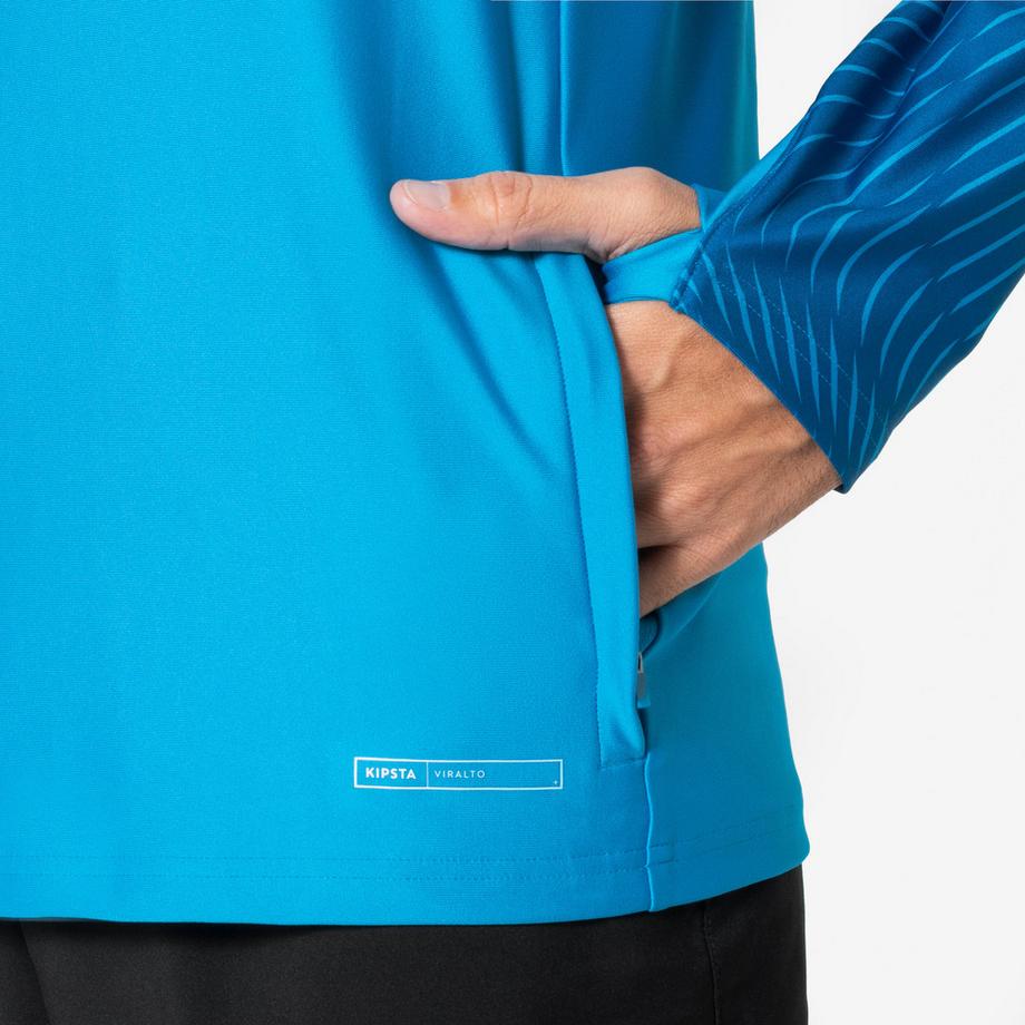 KIPSTA  Sweatshirt Viralto Wavy Club 1/2-RV azurblau 