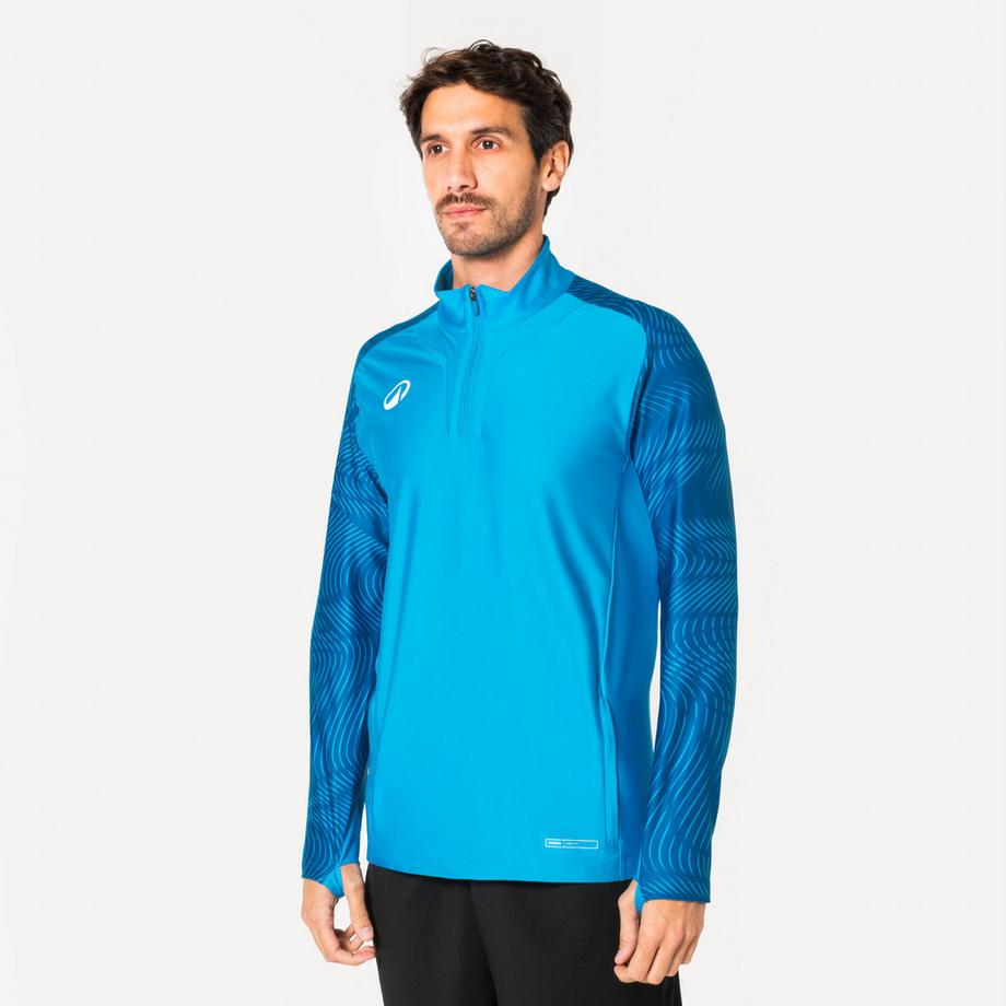 Sweatshirt Viralto Wavy Club 1/2-RV azurblau