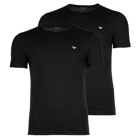 EMPORIO ARMANI Core Logoband Lot de 2 T-shirts Coupe Confortable  