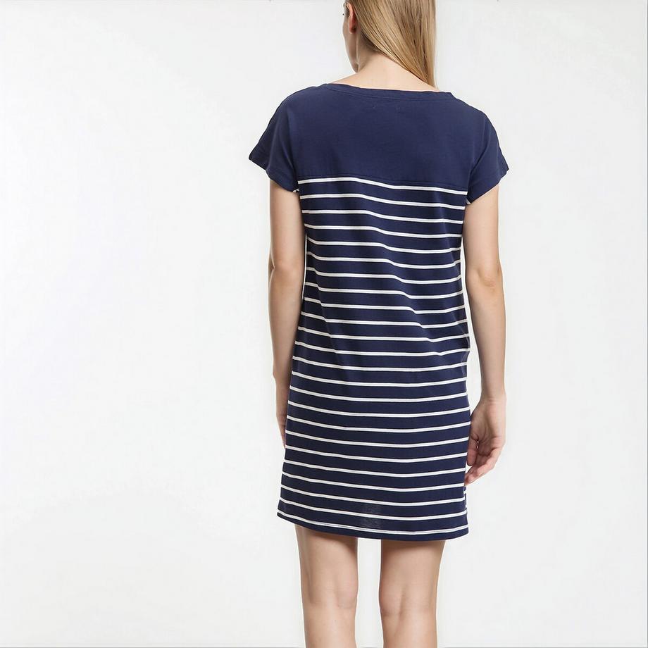 La Redoute Collections Gestreiftes Kurzarm-Nachthemd  