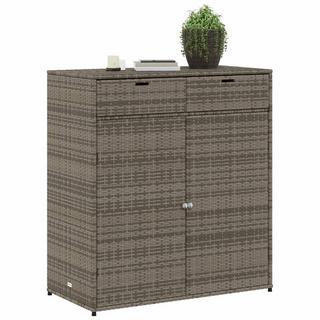 VidaXL Armoire de rangement de jardin rotin synthétique  