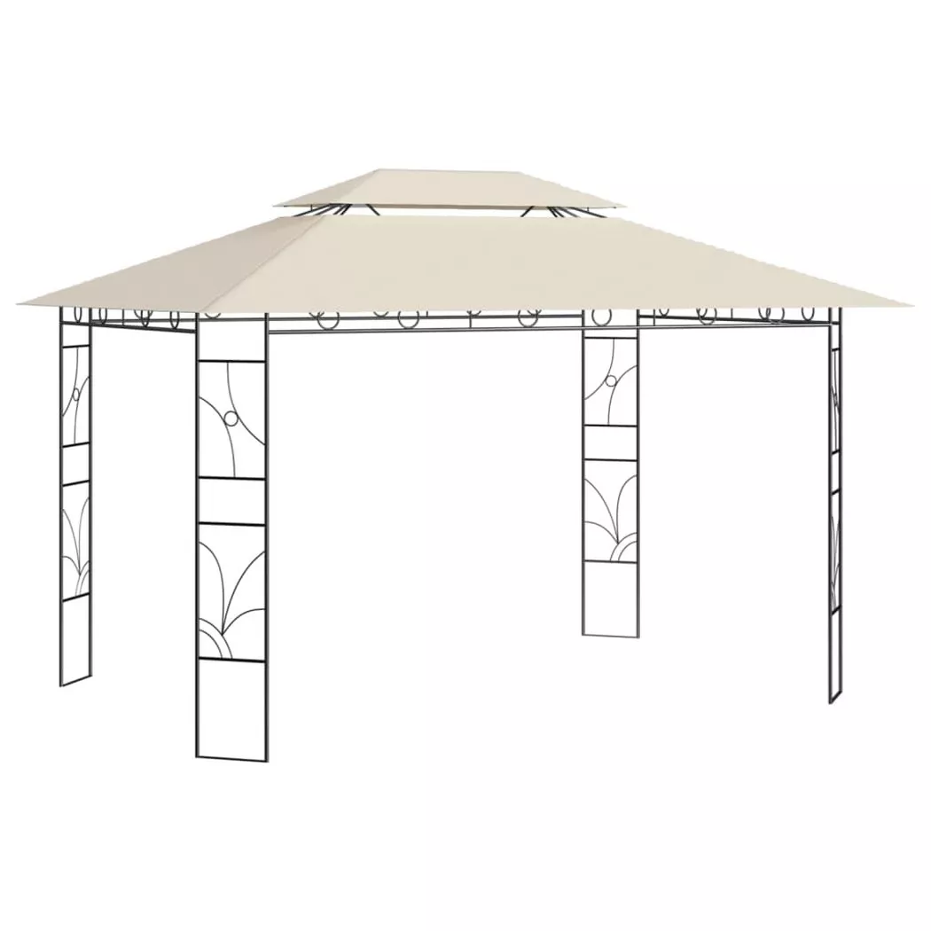 VidaXL - Gartenpavillon gewebe, One Size, Light Beige