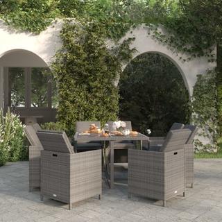 VidaXL set da pranzo da giardino Polirattan  