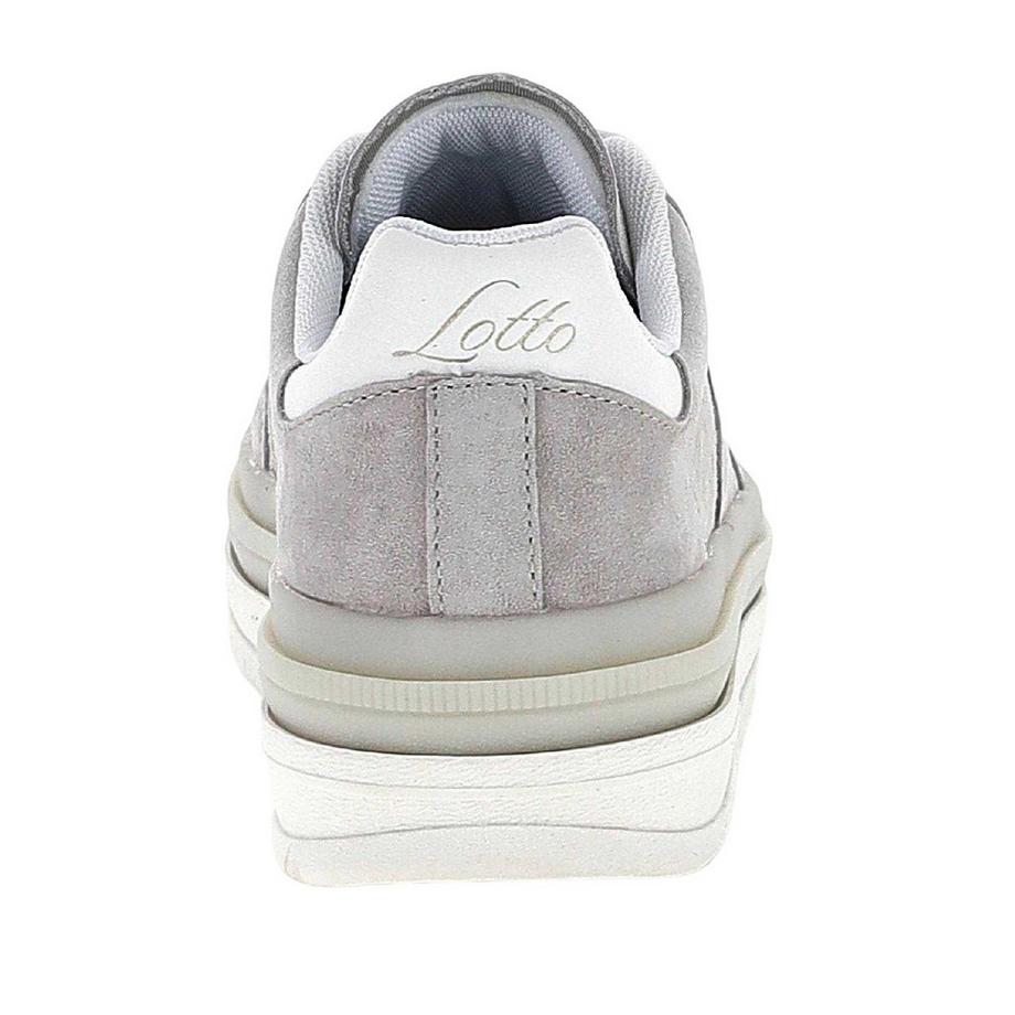 Lotto Scarpe Sportive Basse con Suola a Piattaforma in Pelle Scamosciata  
