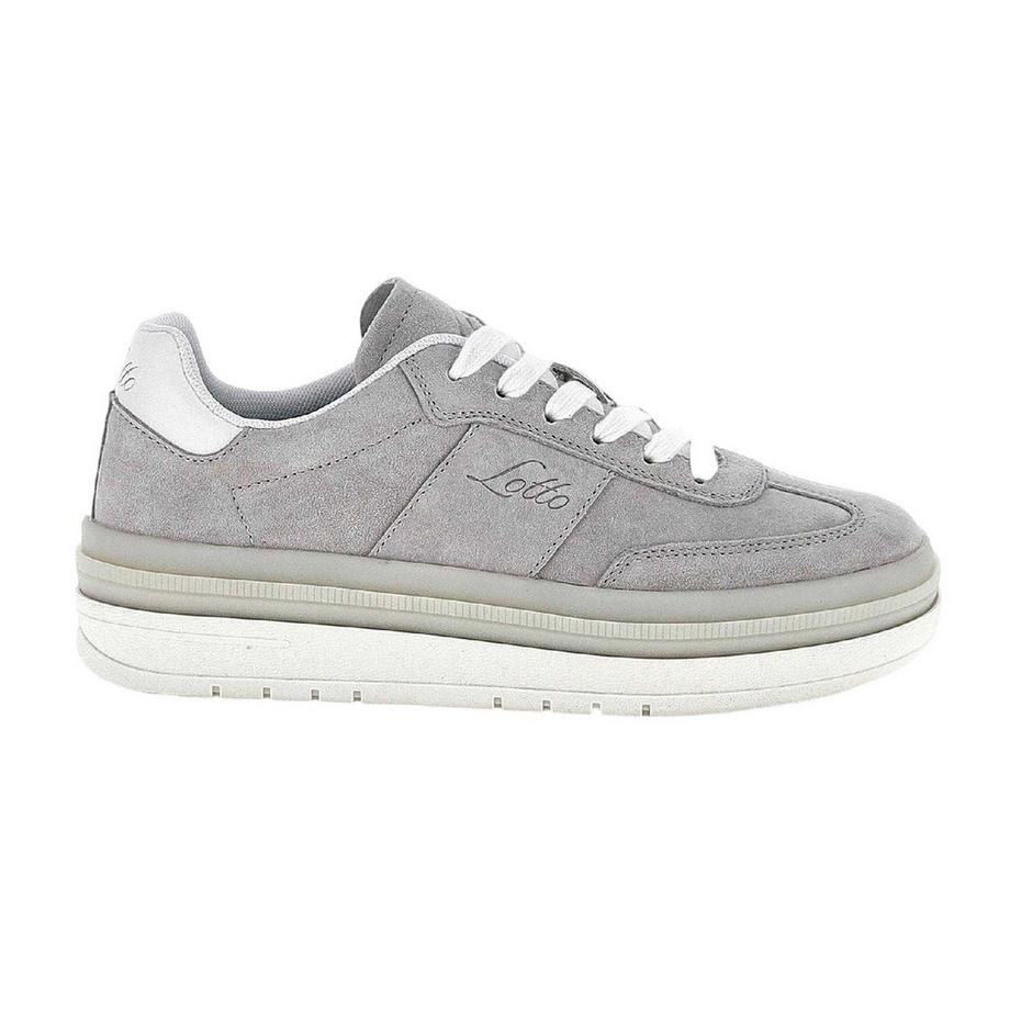 Scarpe Sportive Pelle Scamosciata Taglio Basso Piattaforma