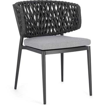 Chaise de jardin Noella anthracite