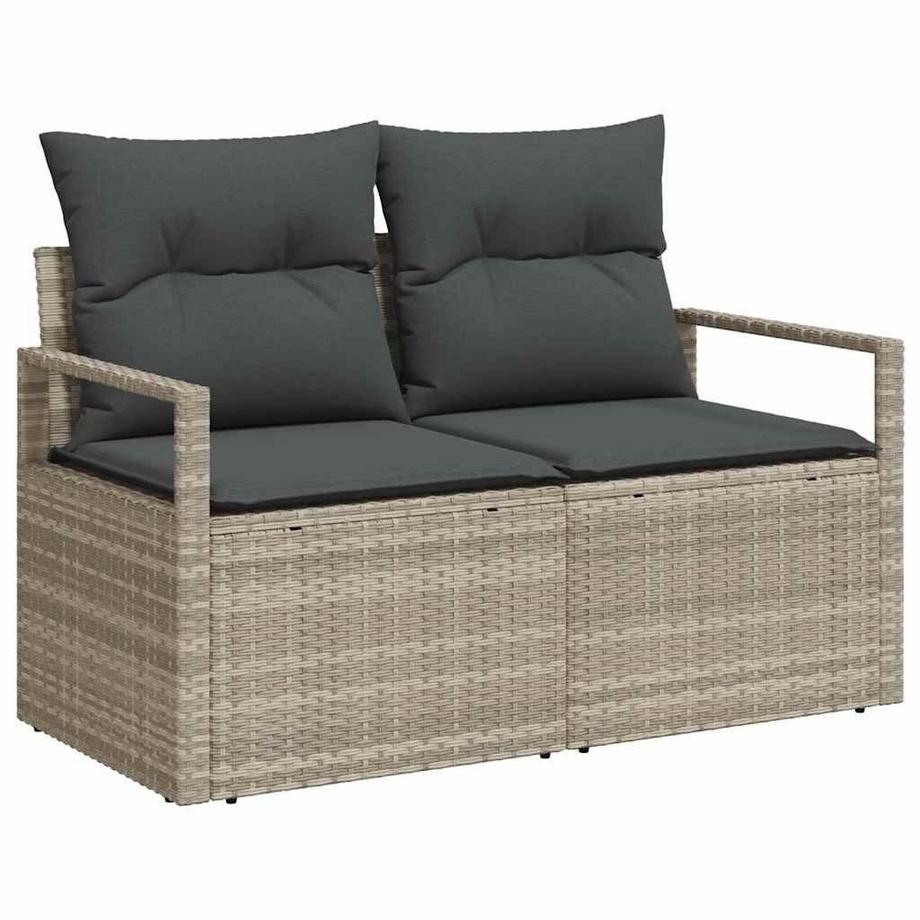 VidaXL Canapé d’extérieur poly rattan  