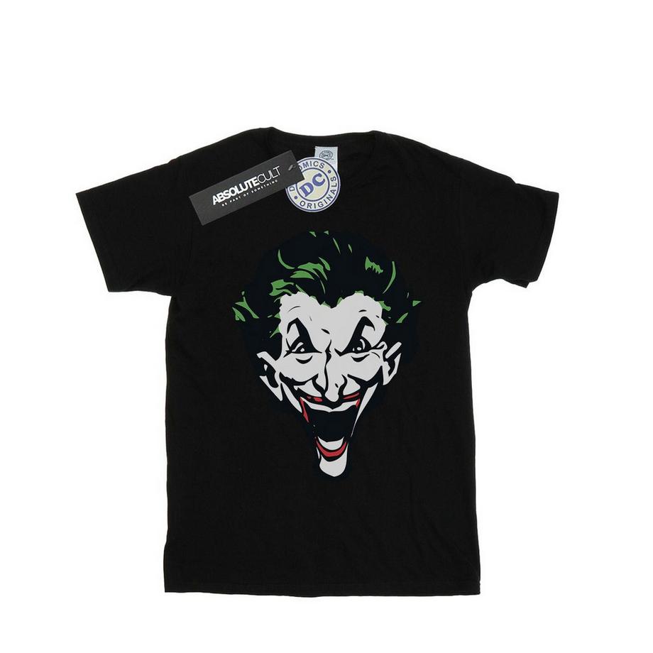 DC COMICS The Joker Face T-Shirt Stampata  