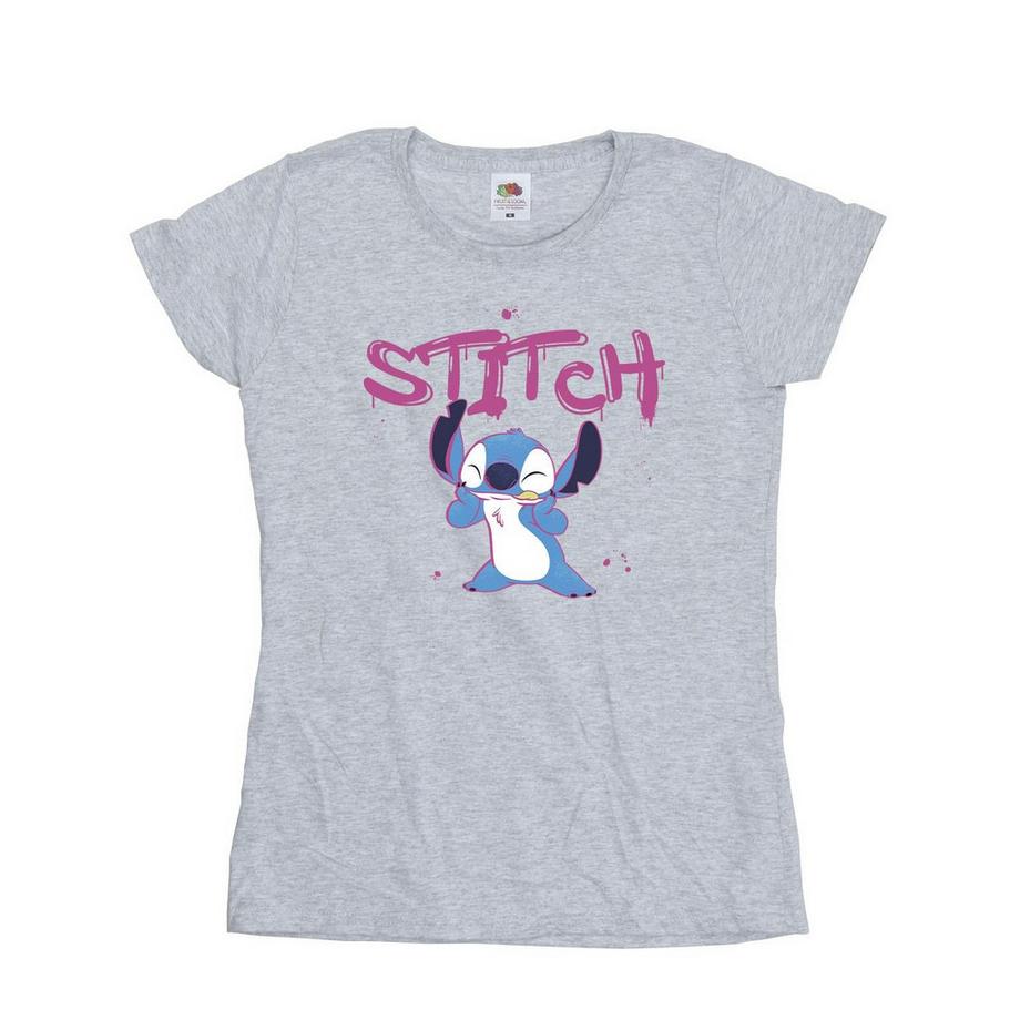 Disney Stitch T-Shirt con Stampa Grafica  