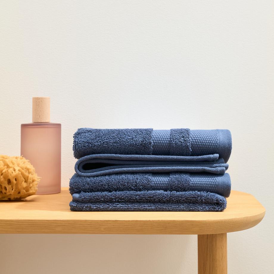 La Redoute Intérieurs Lot 4 serviettes d'invité en coton Égyptien 600g/m2  