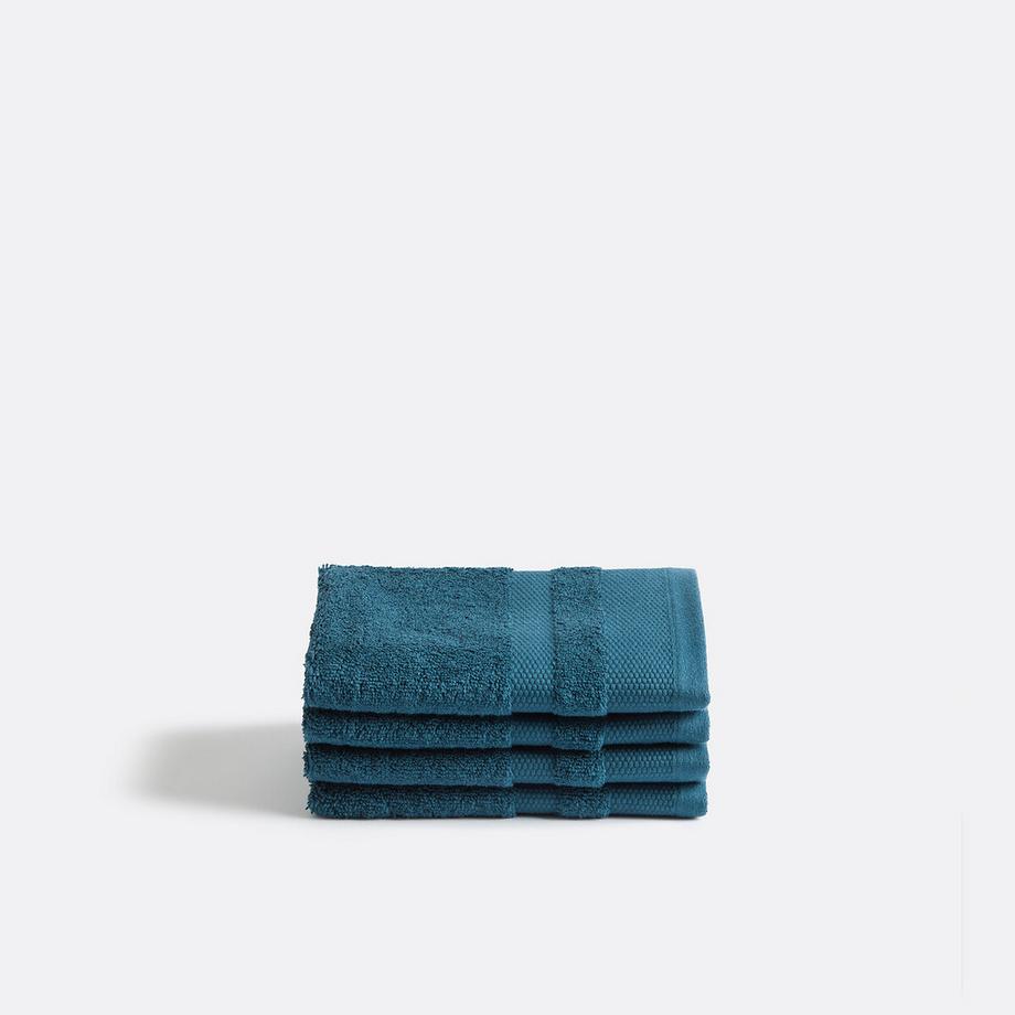 La Redoute Intérieurs Lot 4 serviettes d'invité en coton Égyptien 600g/m2  