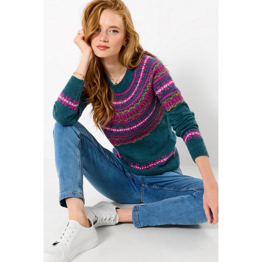 Joe Browns Pull Jacquard Fair Isle Balades d'Hiver  