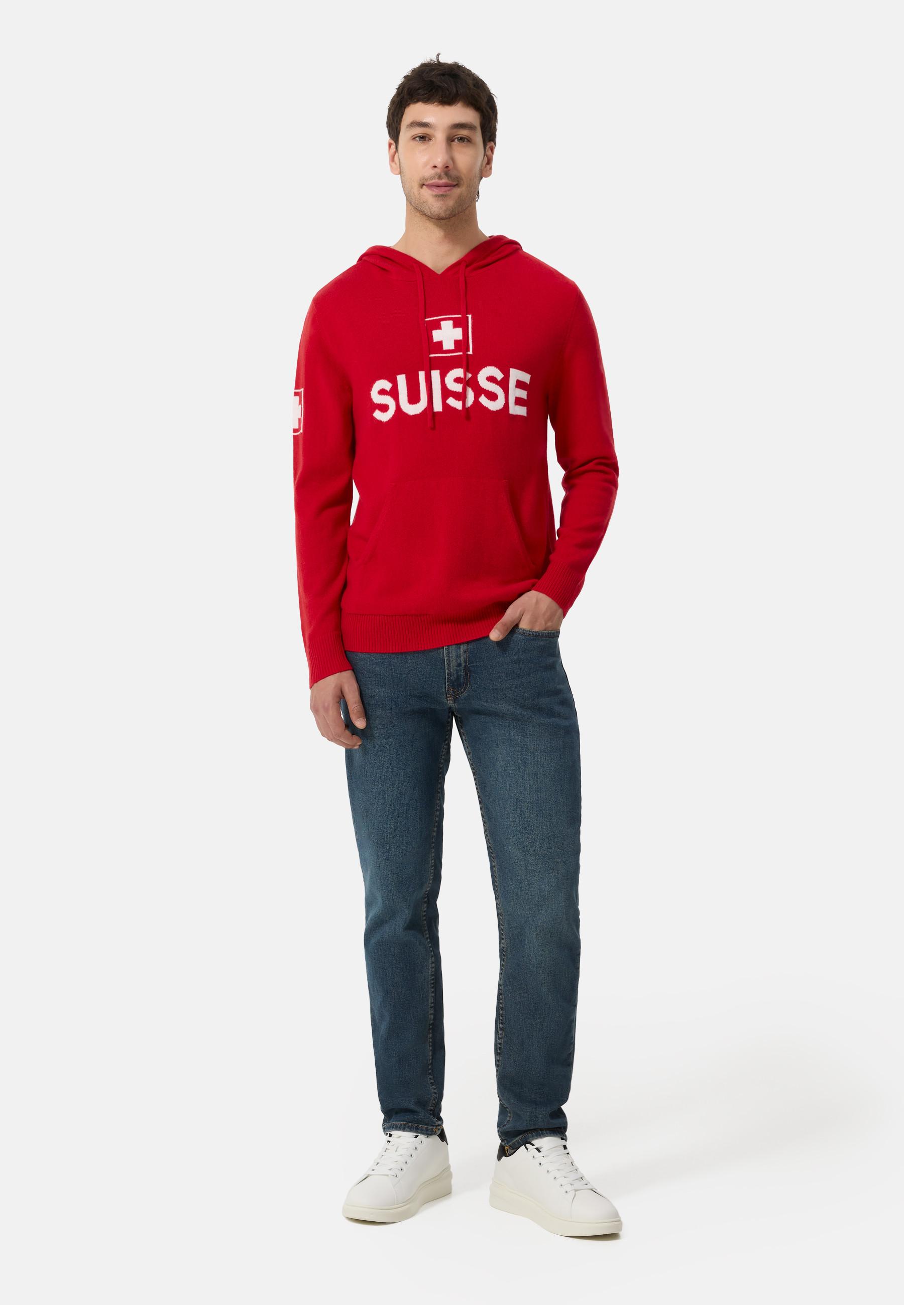 CASH-MERE.CH Unisex Wolle Kaschmir Hoodie Switzerland  