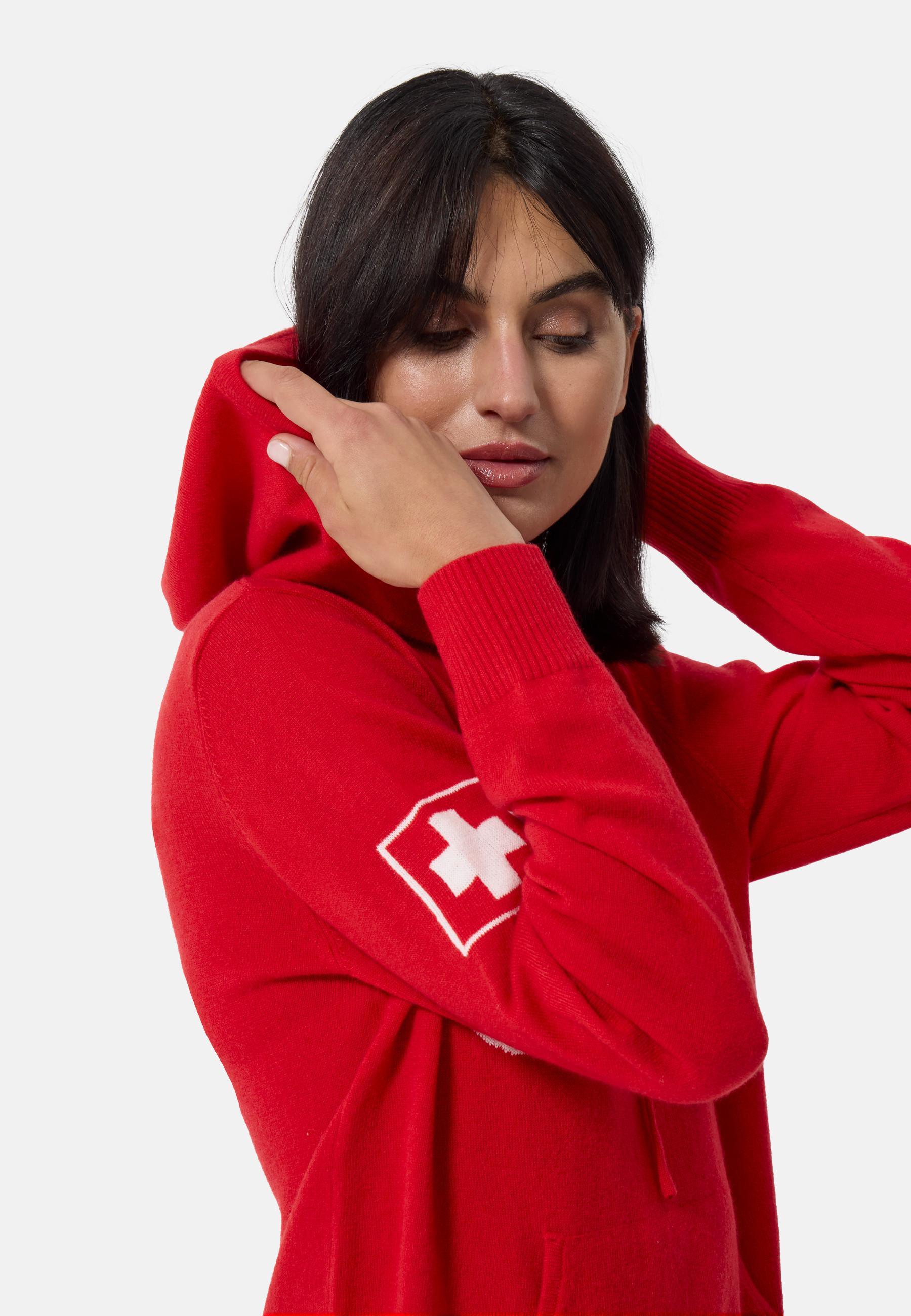CASH-MERE.CH Unisex Wolle Kaschmir Hoodie Switzerland  
