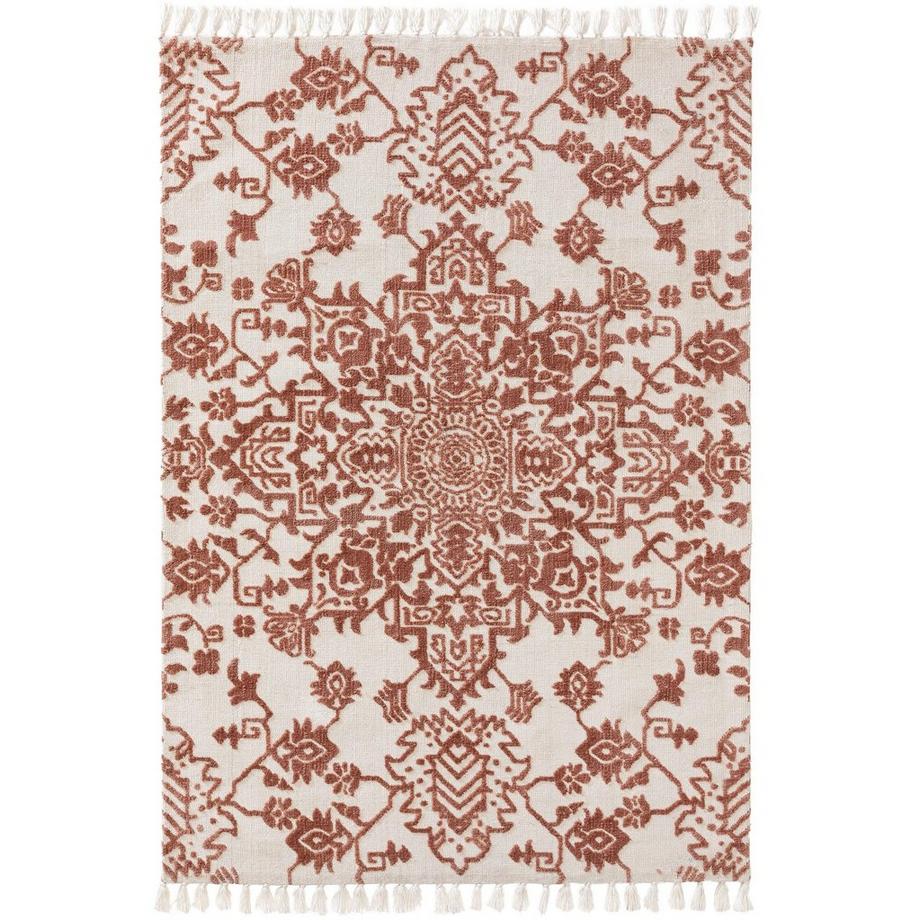 Benuta Teppich Elias Terracotta  