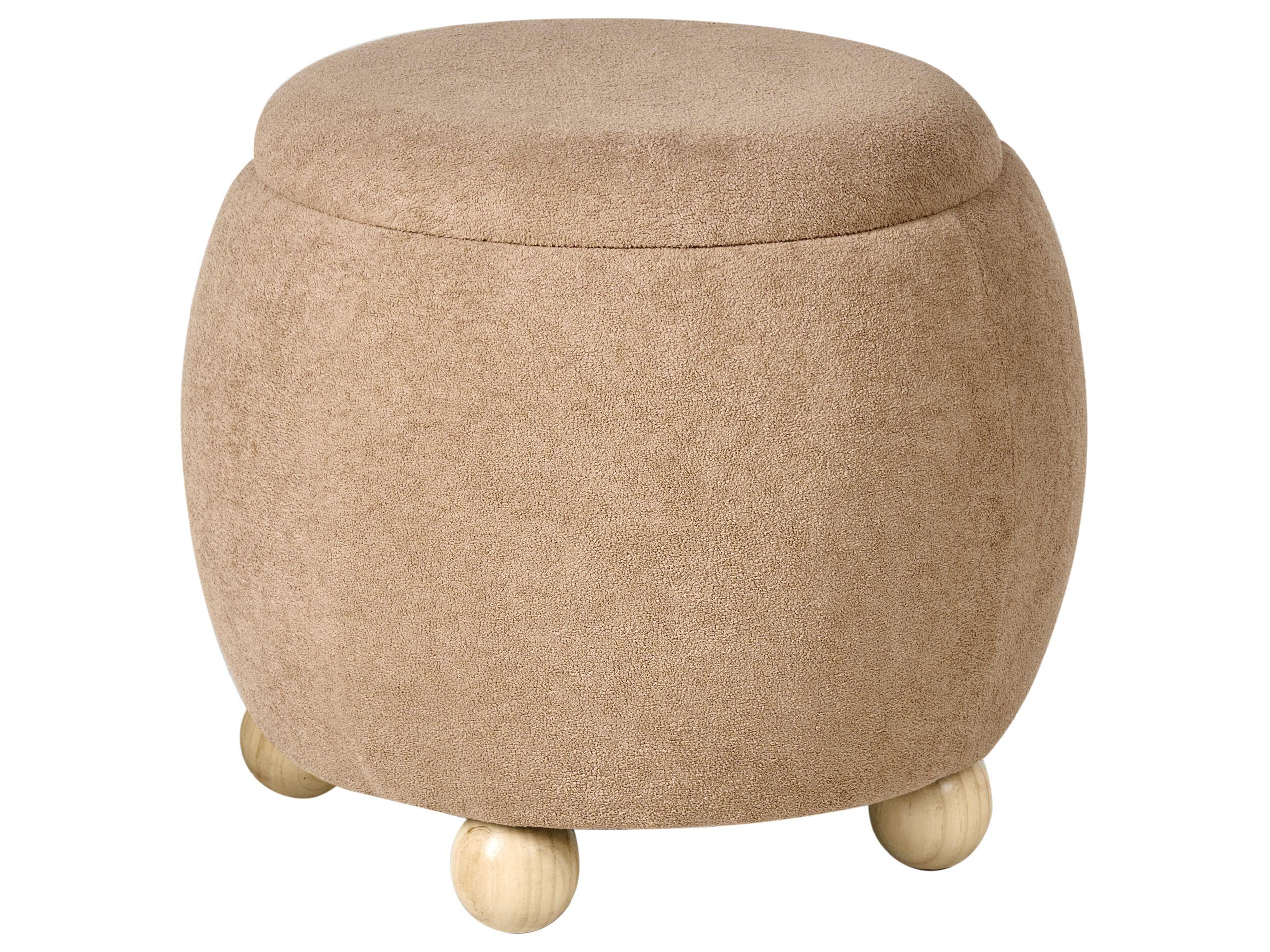 Beliani Pouf contenitore en Bouclé Classico ANNABELLA  