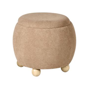 Pouf de rangement en Bouclé Traditionnel ANNABELLA
